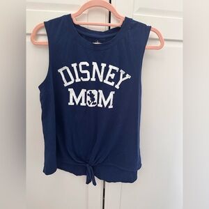 Authentic Disney Parks “Disney Mom” Tie Front Tank Top Size Medium